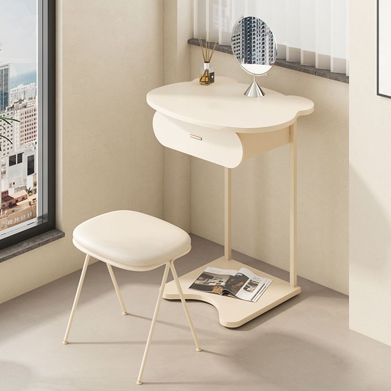 Wooden Vanity and Stool Contemporary Minimalist Dressing Table