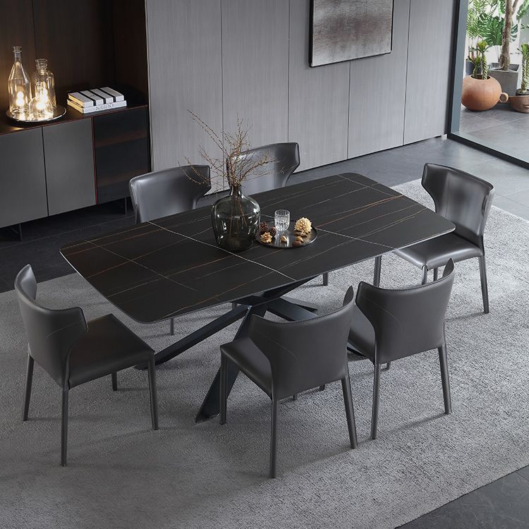 Moderne lederen eetstoelen stoelen Wingback zijstoel voor restaurantgebruik