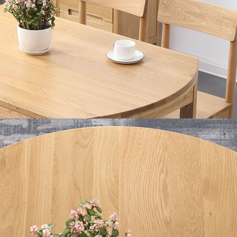 Minimalist Wooden Dining Set Standard Height with 4 Legs Base Dining Room Set for Home Use Clearhalo 'Dining Room Sets' 'Dining Tables & Seating' 'dining_room_set' 'furn' 'furn_dining_room_set' 'Furniture' 'furniture_dining_room_set' 'Kitchen & Dining Furniture' 'kitchen&dining_furn' 'kitchen' 1200x1200_0b57d910-cbe9-4f79-948f-b107446fe46c