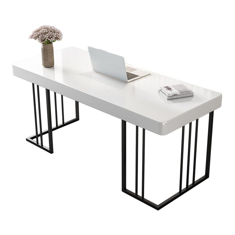 Glam Style Writing Desk Study Room and Office Desk with 1-drawer Clearhalo 'furn' 'furn_office_desk' 'Furniture' 'furniture_office_desk' 'Office Desks' 'Office Furniture' 'office_desk' 1200x1200_0b59397a-37ed-4bee-847c-21e39bce84be