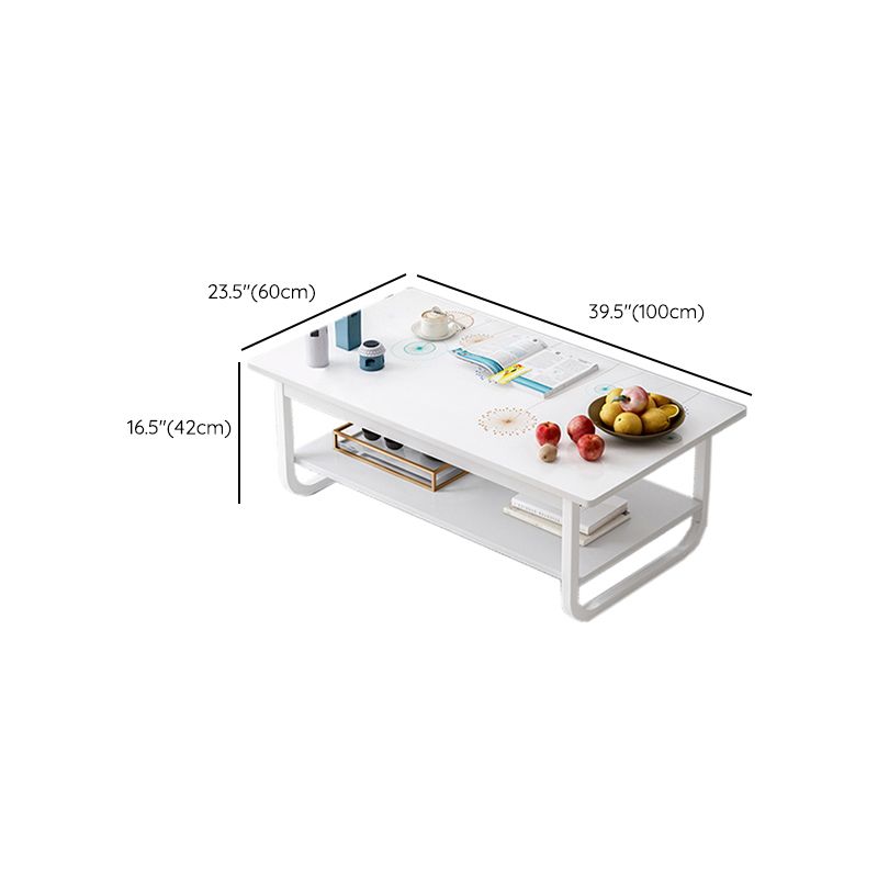 Contemporary Sled Cocktail Table Rectangle Single Coffee Table Clearhalo 'Coffee & Accent Tables' 'Coffee Tables' 'coffee_tables' 'furn' 'furn_coffee_tables' 'Furniture' 'Living Room Furniture' 1200x1200_0b5a351c-78bb-4f29-b644-a967add57c56