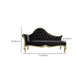 Chaise longue rembourrée Glam, chaise longue à accoudoirs roulés
