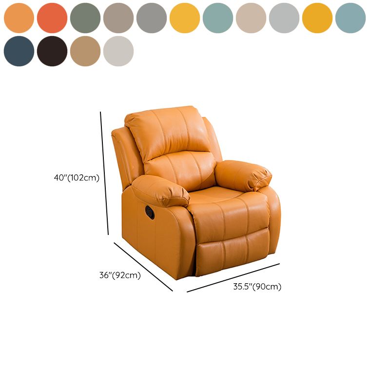 Traditional Swivel Rocker Standard Recliner 35.4" Wide Solid Color Recliner Chair Clearhalo 'Chairs & Seating' 'furn' 'furn_recliners' 'Furniture' 'Living Room Furniture' 'Recliners' 1200x1200_0b5add2e-0340-4130-986c-2a297627482b