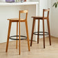 Contemporary Solid Wood Bar Stool Indoor Bar Stools with Wood Seat and Footrest Clearhalo 'Bar Furniture' 'Bar Stools' 'bar_stools' 'furn' 'furn_bar_stools' 'furniture_bar_stools' 'Kitchen & Dining Furniture' 'kitchen&dining_furn' 'kitchen' 'kitchen_furn' Furniture' 1200x1200_0b5af95d-95bc-47de-994a-0a9a51fe429f