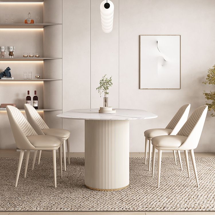 Contemporary 1/4/5/7 Pieces Dining Set Oval Dining Room Table Set Clearhalo 'Dining Room Sets' 'Dining Tables & Seating' 'dining_room_set' 'furn' 'furn_dining_room_set' 'Furniture' 'furniture_dining_room_set' 'Kitchen & Dining Furniture' 'kitchen&dining_furn' 'kitchen' 1200x1200_0b613180-72ac-479e-abf6-c2484d391d79