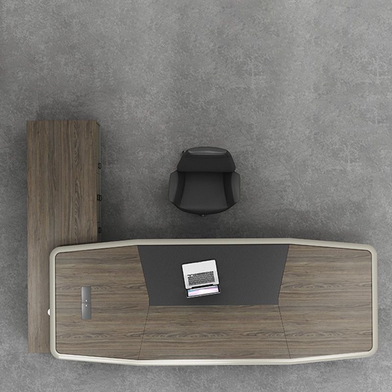 Moderne Holzbüro-Executive Desk L-Form Office Desk mit Schubladen