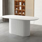 Oval Pedestal Base Dining Table Contemporary Dinette Table for Home Clearhalo ' dining_table' 'Dining Tables & Seating' 'Dining Tables' 'furn' 'furn_dining_table' 'Furniture' 'furniture_dining_table' 'Kitchen & Dining Furniture' 'kitchen&dining_furn' 'kitchen' 'kitchen_dining_table' 1200x1200_0b634042-82b8-46cd-a6d1-a4964026b1f7