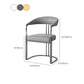 Chaise côté glamour chaise en métal arme à manger dos pour salle à manger pour intérieur