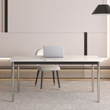 Stein gebogener Büroschreibtisch modern 29,53 "großer Schreibtisch mit Parsons Schreibtisch