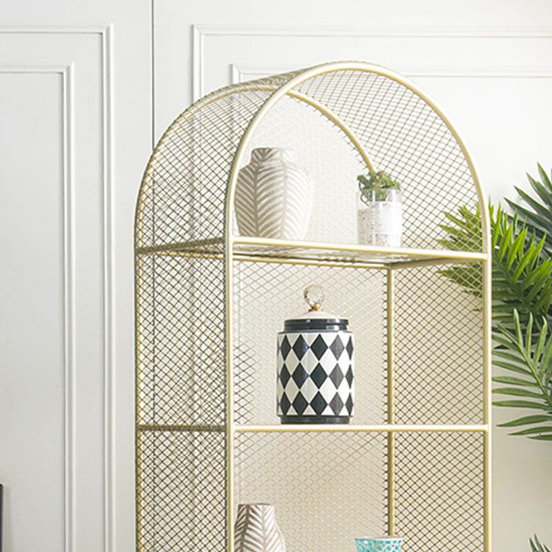 Modern Style Bookcase Closed Back Metal Bookshelf for Home Office