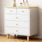 Minimalist Wooden Accent Cabinet Bar Pulls Handle Design Storage Cabinet