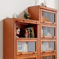 Closed Back Vertical Bookshelf Wood Contemporary Bookcase with Cabinets Clearhalo 'Bookcases' 'furn' 'furn_bookcases' 'Furniture' 'Office Furniture' 1200x1200_0b6b58bc-ed82-4c69-b90b-b1b89785c2a1