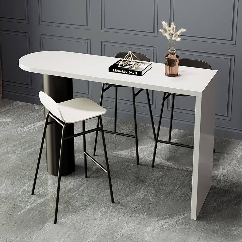 Modern Solid Wood Pub Table Set 1/3/4 Pieces Bar Table with Metal Stools Clearhalo 'Bar Furniture' 'furn' 'furn_home_bar_bar_sets' 'Furniture' 'Home Bars & Bar Sets' 'home_bar_bar_sets' 'Kitchen & Dining Furniture' 1200x1200_0b6b7ccb-45b2-475a-980b-87509b8c9109