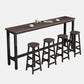 Modern Rectangle Wood Bar Table 2/3/4/5 Pieces Bar Table Set for Cafe Clearhalo 'Bar Furniture' 'furn' 'furn_home_bar_bar_sets' 'Furniture' 'Home Bars & Bar Sets' 'home_bar_bar_sets' 'Kitchen & Dining Furniture' 1200x1200_0b6e5699-acd2-4db7-ad49-c9652adbe1d4