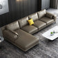 Gorgeous Style Sectional with Pillow Back Grey/beige/black Latex Padded Sofa