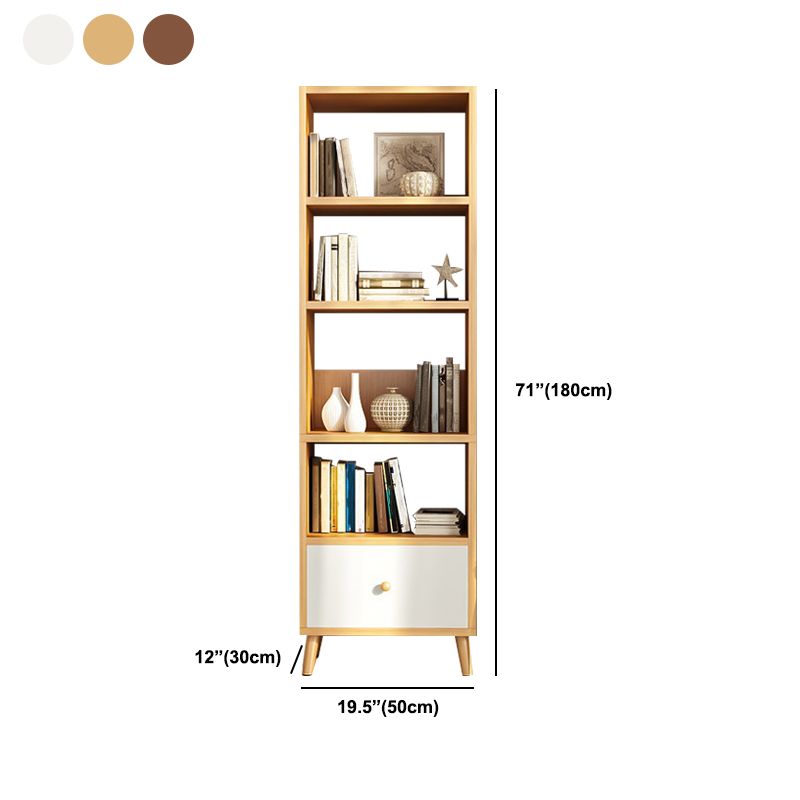 Modern Solid Wood Bookcase 20-inch Standard Bookshelf for Home Clearhalo 'Bookcases' 'furn' 'furn_bookcases' 'Furniture' 'Office Furniture' 1200x1200_0b6ff8b7-8243-4b0a-8db6-c0496a94c1e8
