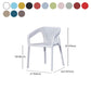 Plastic Slat Back Arm Chair Glam Style Stackable Dining Chair for Indoor Clearhalo 'Dining Chairs' 'Dining Tables & Seating' 'dining_chair' 'furn' 'furn_dining_chair' 'Furniture' 'furniture_dining_chair' 'Kitchen & Dining Furniture' 1200x1200_0b70ab5a-e69f-4f0f-b09e-d058c1ee0668