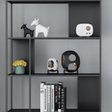70.87"H Bookshelf Contemporary Style Open Back Bookcase for Home Office Clearhalo 'Bookcases' 'furn' 'furn_bookcases' 'Furniture' 'furniture_bookcases' 'Office Furniture' 1200x1200_0b70ae58-27c5-44b8-918d-95961983f52a
