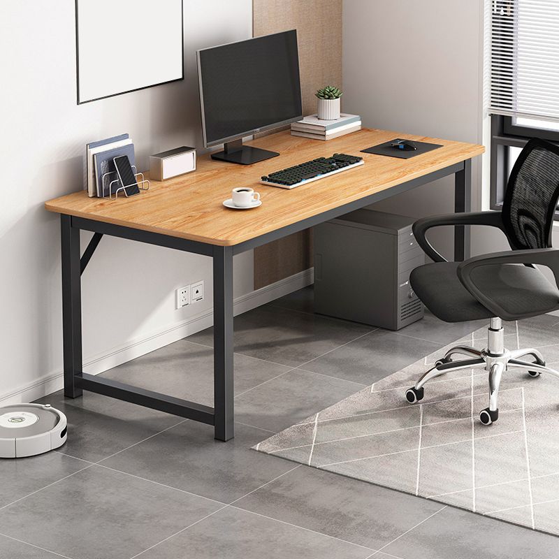 28.7 "H Desk di scrittura contemporanea rettangolare in legno da ufficio