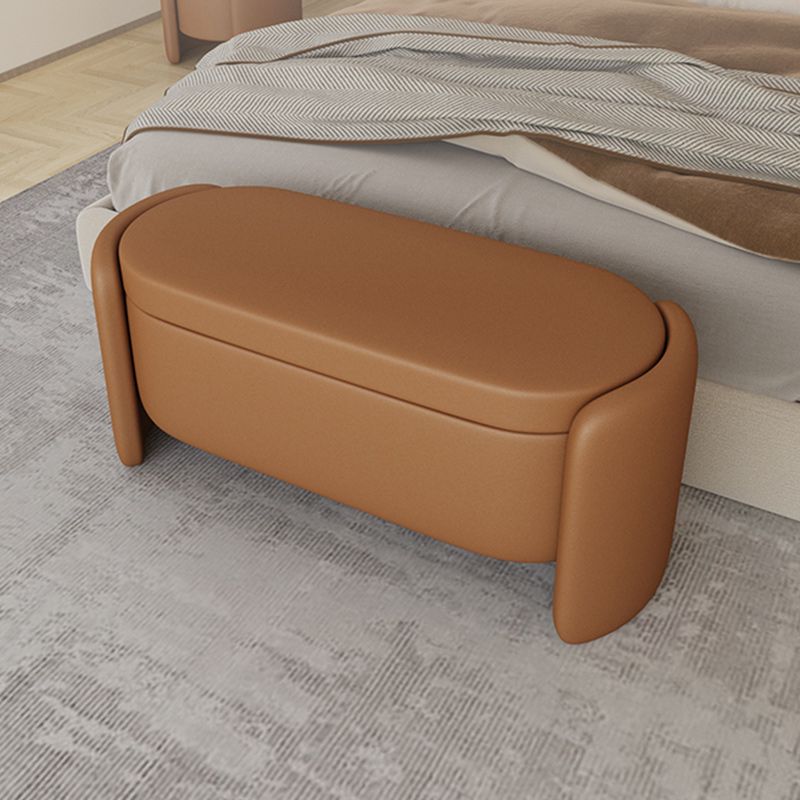 Modern Flip Top Bench Faux Leather Solid Color Bench for Bedroom Clearhalo 'Benches' 'Chairs & Seating' 'furn' 'furn_benches' 'Furniture' 'Living Room Furniture' 1200x1200_0b752753-586c-4490-b18d-b89d2ed37374