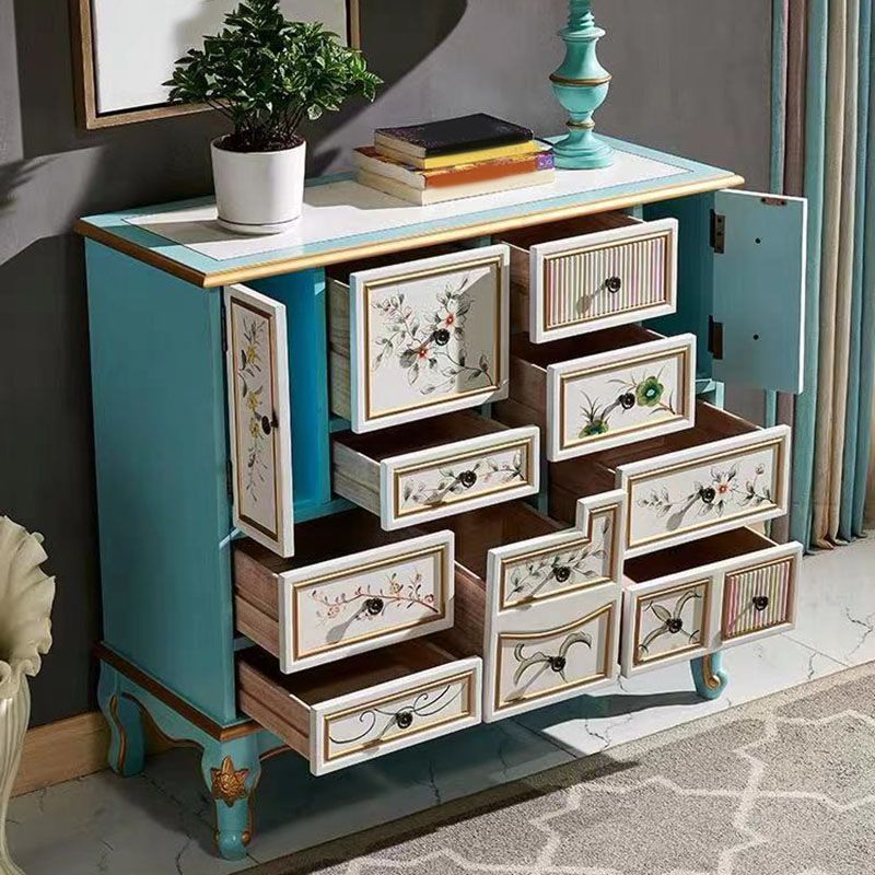 Kust opbergkist vervaardigd houten dressoir voor slaapkamer, 39,78 "x 15,6" x 35.88 "