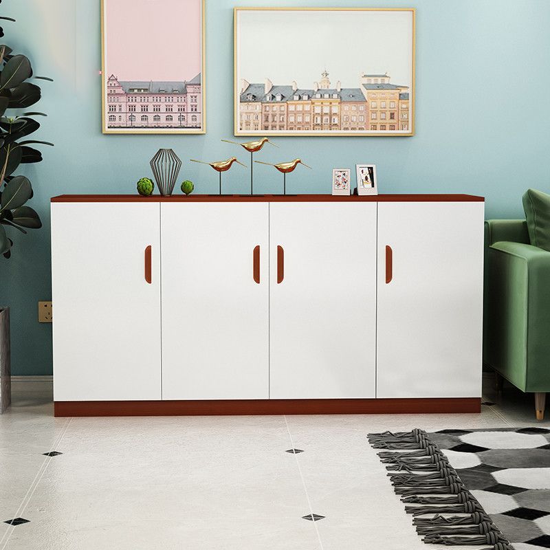 Moderno moderno mobile ingegnerizzato ingegneri di scaffalatura regolabile in legno con porte