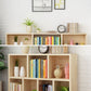 Natural Pine Wood Standard Bookshelf Modern Closed Back Bookcase for Classroom Clearhalo 'Bookcases' 'furn' 'furn_bookcases' 'Furniture' 'furniture_bookcases' 'Office Furniture' 1200x1200_0b765619-1b01-4611-9ab1-fe42833912ed