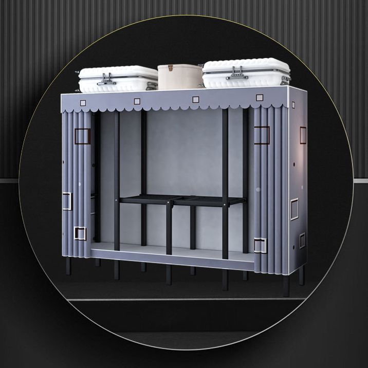 Gabinete de armario de acero de armario de estilo plegable de estilo contemporáneo para el hogar para el hogar