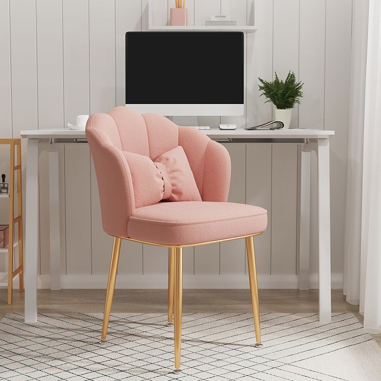 Glam Dining Room Chair 16.5'' Wide Solid Back Chair with 4 Metal Legs for Home Use Clearhalo ' kitchen&dining_furn' 'Dining Chairs' 'Dining Tables & Seating' 'dining_chair' 'furn' 'furn_dining_chair' 'Furniture' 'furniture_dining_chair' 'Kitchen & Dining Furniture' 'kitchen' 1200x1200_0b76af17-499f-4a6c-aa68-ab859cedd46f