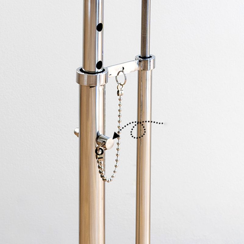 Adjustable Height Glass Side Table Modern Dia 20.1" C End Table Clearhalo 'Coffee & Accent Tables' 'End & Side Tables' 'end_side_tables' 'furn' 'furn_end_side_tables' 'Furniture' 'Living Room Furniture' 1200x1200_0b7a22b6-db08-4558-bb70-59083e8c7159