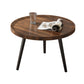 Tavolo da parte superiore del vassoio tondo di transizione tavolo da treppiede in legno per soggiorno