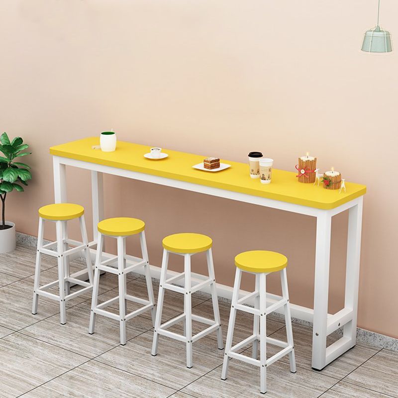Modern Style Wood Bar Stool Table Rectangle Bar Table for Cafe and Breakroom Clearhalo 'Bar Furniture' 'Bar Tables' 'bar_tables' 'furn' 'furn_bar_tables' 'Furniture' 'Kitchen & Dining Furniture' 1200x1200_0b7a7569-12e5-41a3-96ca-be95c89d241d