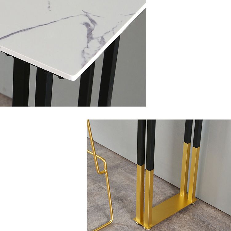 Contemporary Bar Counter Table Rectangle Sintered Stone Table for Home Clearhalo 'Bar Furniture' 'Bar Tables' 'bar_tables' 'Furniture' 'furniture_bar_tables' 'Kitchen & Dining Furniture' 1200x1200_0b7cdbc1-e014-49b8-886e-77355edd727e