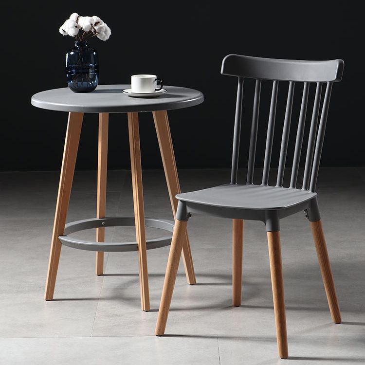 Modern Style Slat Back Chair Dining Armless Chairs with Wooden Legs for Kitchen Clearhalo ' kitchen&dining_furn' 'Dining Chairs' 'Dining Tables & Seating' 'dining_chair' 'furn' 'furn_dining_chair' 'Furniture' 'furniture_dining_chair' 'Kitchen & Dining Furniture' 'kitchen' 1200x1200_0b7ce507-ad8e-42de-a4c4-02157926b899