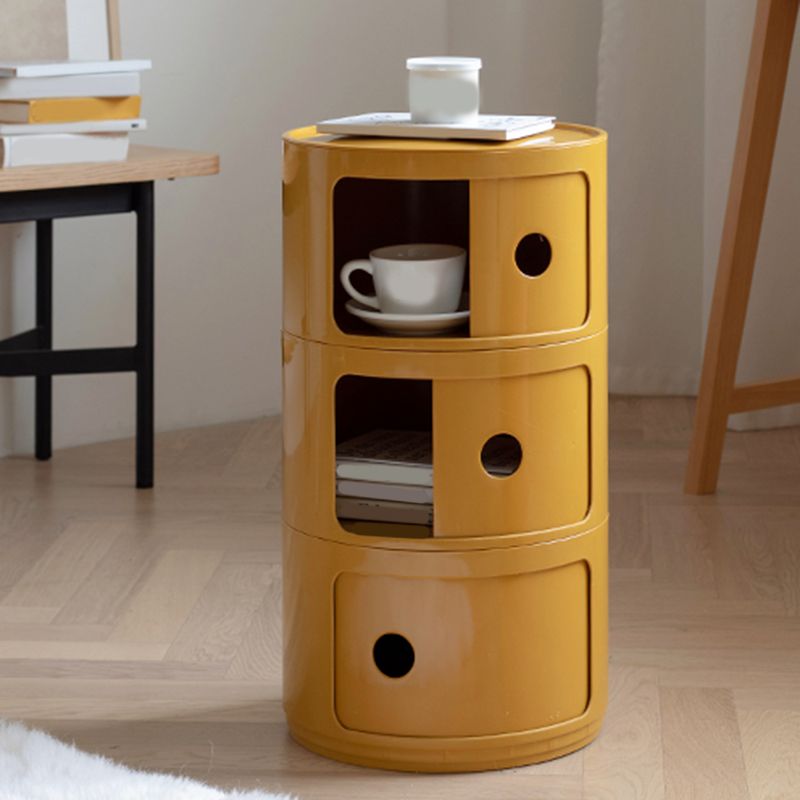 Dia 12.6-Inch Contemporary Plastic Bedside Cabinet 2/3/4-door Nightstand Clearhalo 'Bedroom Furniture' 'furn' 'furn_night_stand' 'Furniture' 'night_stand' 'Nightstands' 1200x1200_0b7ceaa8-7dfc-465a-bdc1-e1a33f21f41d