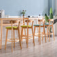 Modern Armless Backrest Counter Stool Wood Household Bar Stool with Cushion and Pedal Clearhalo 'Bar Furniture' 'Bar Stools' 'bar_stools' 'furn' 'furn_bar_stools' 'furniture_bar_stools' 'Kitchen & Dining Furniture' 'kitchen&dining_furn' 'kitchen' 'kitchen_furn' Furniture' 1200x1200_0b802dff-298c-40fc-a2f2-e82161eb396b