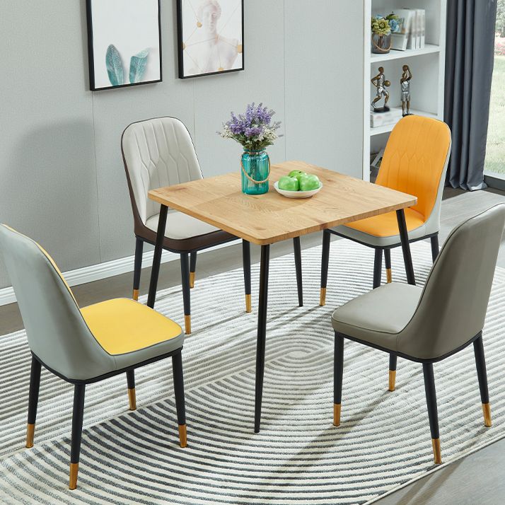 4-foot MDF Dinette Table Industrial Style Square Dining Table for Home Clearhalo 'Dining Tables & Seating' 'Dining Tables' 'dining_table' 'furn' 'furn_dining_table' 'Furniture' 'furniture_dining_table' 'Kitchen & Dining Furniture' 'kitchen' 'kitchen_dining_table' 1200x1200_0b80acd3-3799-4ef6-a4bf-aa145fc973ca