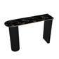 Faux Marble Bistro Bar Table Double Pedestal Bar Table for Living Room Clearhalo 'Bar Furniture' 'Bar Tables' 'bar_tables' 'furn' 'furn_bar_tables' 'Furniture' 'Kitchen & Dining Furniture' 1200x1200_0b84b7ff-6662-402b-8d8a-8a6ea1cfc192