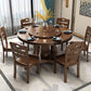 Contemporary Turntable Pedestal Dining Table Wood Dinner Table for Home Clearhalo 'Dining Tables & Seating' 'Dining Tables' 'dining_table' 'furn' 'furn_dining_table' 'Furniture' 'Kitchen & Dining Furniture' 1200x1200_0b857b79-16dc-47cb-814a-baaf07821ac2