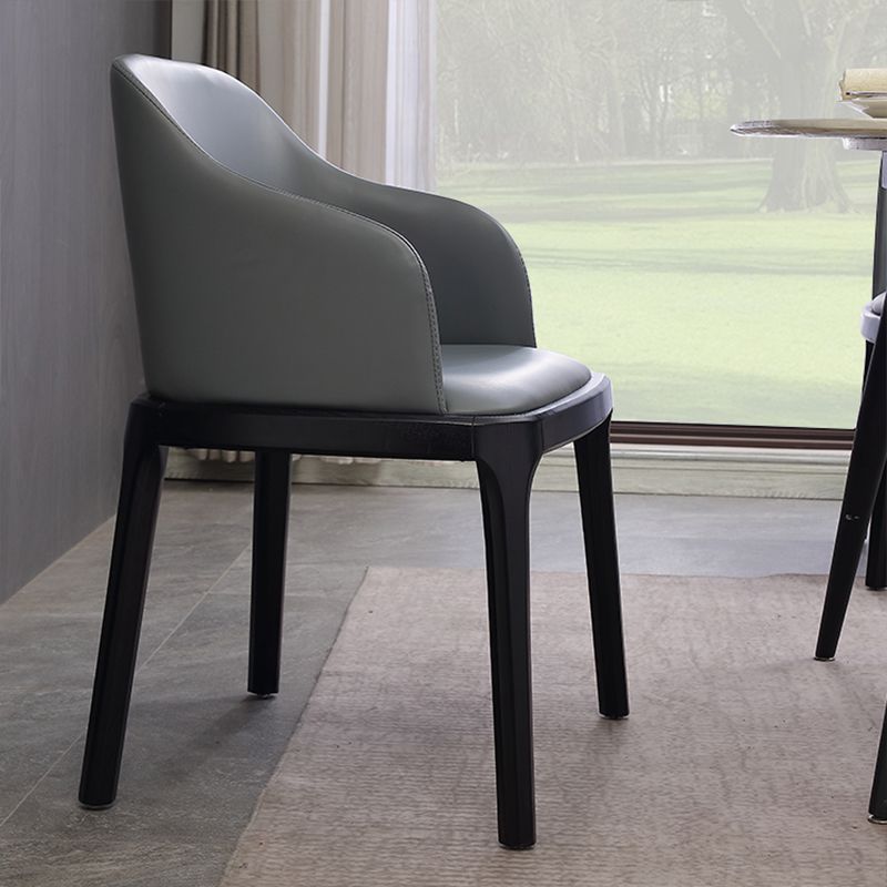 Contemporary Side Dining Chairs Faux Leather Kitchen Chairs for Home Clearhalo 'Dining Chairs' 'Dining Tables & Seating' 'dining_chair' 'furn' 'furn_dining_chair' 'Furniture' 'furniture_dining_chair' 'Kitchen & Dining Furniture' 1200x1200_0b875f1d-007f-484d-92a2-2254f82b3b38