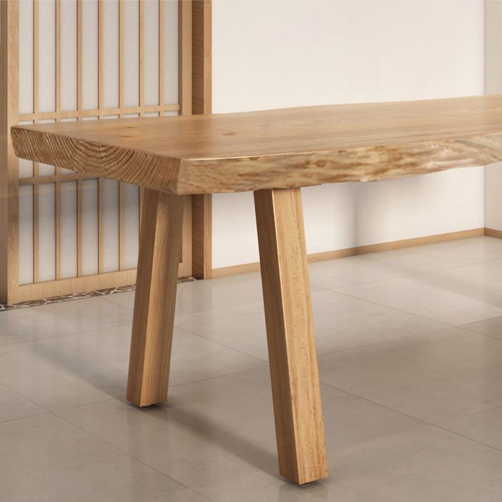 Modern Rectangle Dining Set 1/2/4/5/6 Pieces Solid Wood Legs Indoor Dinette Set