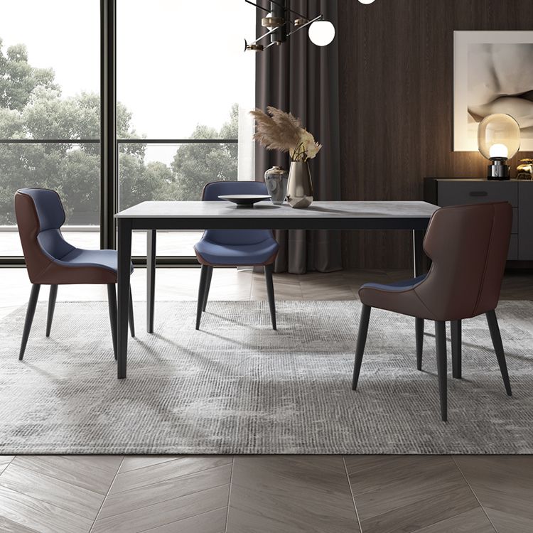 Modern 1/4/7 Pieces Dining Set Rectangle Sintered Stone Dining Table Set Clearhalo 'Dining Room Sets' 'Dining Tables & Seating' 'dining_room_set' 'furn' 'furn_dining_room_set' 'Furniture' 'furniture_dining_room_set' 'Kitchen & Dining Furniture' 1200x1200_0b8907e9-d118-41f8-bbe3-e443504e0502