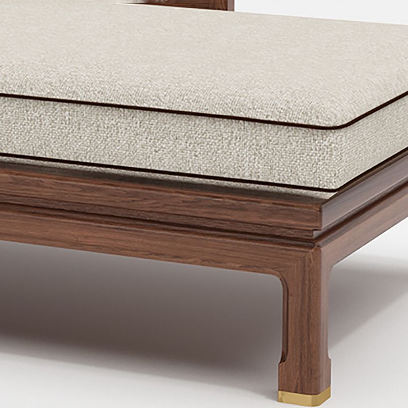 Farmhouse Wood Cushioned Chaise Lounge Ash and Walnut Left-Arm Floor Chair with Pillow Clearhalo 'Chairs & Seating' 'Chaise Lounge' 'chaise_lounge' 'furn' 'furn_chaise_lounge' 'Furniture' 'Living Room Furniture' 1200x1200_0b8b69ad-e7f4-4a6c-8d87-9994d55193d5