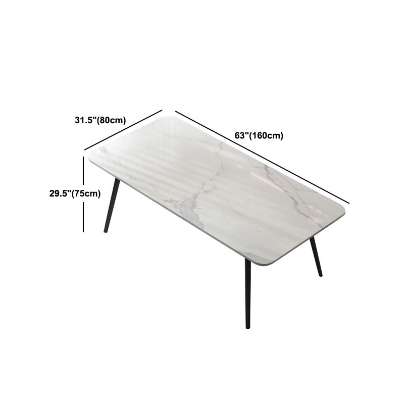 Modern 1/5/7 Pieces Dining Set Rectangle Stone Dining Table for Kitchen Dining Room Clearhalo 'Dining Room Sets' 'Dining Tables & Seating' 'dining_room_set' 'furn' 'furn_dining_room_set' 'Furniture' 'Kitchen & Dining Furniture' 1200x1200_0b8c4393-01ba-4c6f-b782-ba6b4d799ca9