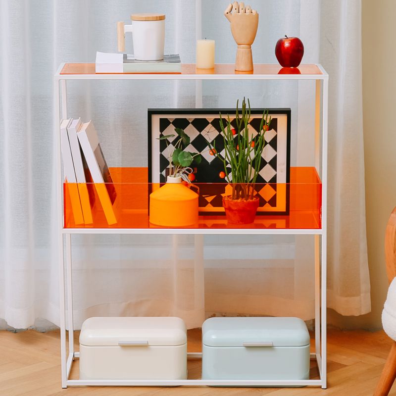 10" Wide Contemporary Shelf Bookcase Acrylic Open Back Bookcase Clearhalo 'Bookcases' 'furn' 'furn_bookcases' 'Furniture' 'Office Furniture' 1200x1200_0b8d7c7f-17ca-46ab-9fc6-a4f62fe51ac0