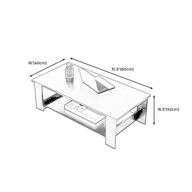 16.5"H Sled Base Square Wooden Top Coffee Table For Living Room Clearhalo 'Coffee & Accent Tables' 'Coffee Tables' 'coffee_tables' 'furn' 'furn_coffee_tables' 'Furniture' 'furniture_coffee_tables' 'Living Room Furniture' 1200x1200_0b8e60c7-2b56-49a1-922d-2d69c1a1b85a