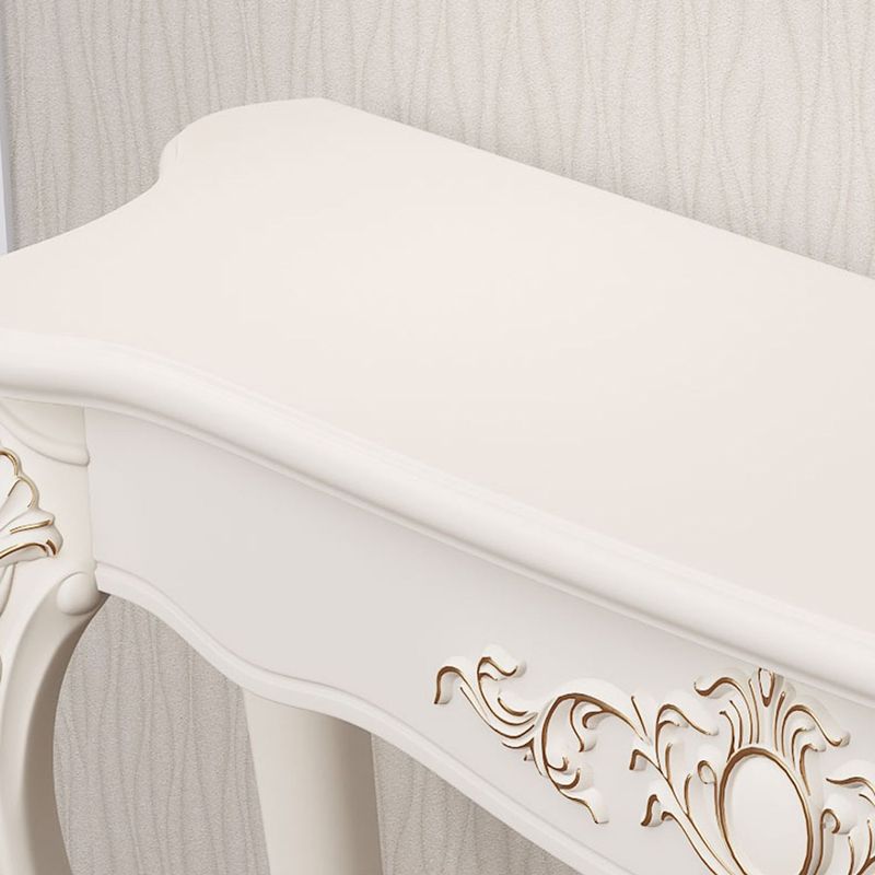 Tabella della console di legno vittoriana da 13,4 pollici a forma di forma libera