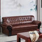Industrial Biscuit Back Seating Flared Arm Sofa in Dark Brown Clearhalo 'furn' 'furn_sofas' 'Furniture' 'Living Room Furniture' 'Sofa' 'sofas' 1200x1200_0b91e851-07a1-4dd3-8ffe-45aefeb6201b