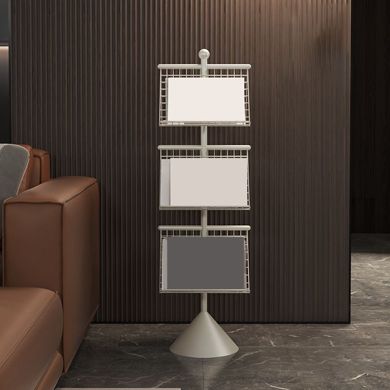 Bibliothèque d'étagère en métal glam