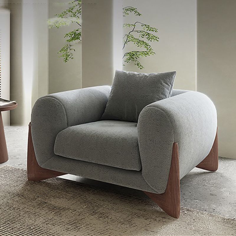 Sofá de estilo moderno hacia la espalda baja con colchoneta de esponja.